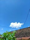 cute cloud at the blue sky which make you feel happy