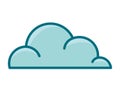 cute cloud icon Royalty Free Stock Photo