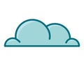 cute cloud illustration Royalty Free Stock Photo