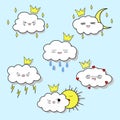 Cute cloud illustration Royalty Free Stock Photo