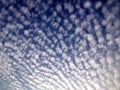 Cute clouds dancing in the sky. Royalty Free Stock Photo