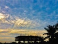 Cute Cloudy sky evening time Royalty Free Stock Photo