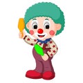 Cute clown cartoon Royalty Free Stock Photo