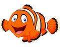 Cute clown fish cartoon Royalty Free Stock Photo