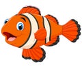 Cute clown fish cartoon