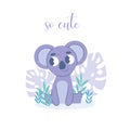 Cute coala kids vector illustration