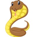 Cute cobra snake cartoon