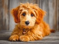 a cute cockerpoo dog Royalty Free Stock Photo