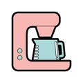 Cute coffe maker graphic design