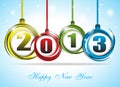 Cute and colorful card on New Year 2013