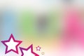 Cute Colorful PINK STAR Background for little Kids- 21 JULY 2017