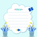 Cute Colorful planner to-do list flat design