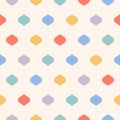 Cute colorful polka dot seamless pattern, design for decoration, gift paper, baby decor, textile