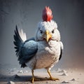 Cute colourful chicken. Generative Ai