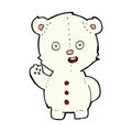 cute comic cartoon polar bear Royalty Free Stock Photo