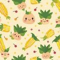 cute corn background Adorable Corn Background Sweet Corn Pattern