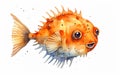 Cute Coronavirus Creatures with Big Smiles and Spiky Orange Hair
