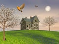Cute cottage - 3D render