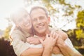 Cute couple with arms around each other Royalty Free Stock Photo