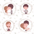 Cute couple pattern