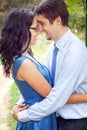 Cute couple sharing a romantic intimate moment Royalty Free Stock Photo