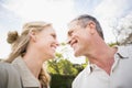 Cute couple smiling at each other Royalty Free Stock Photo