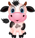 Cute cow cartoon Royalty Free Stock Photo