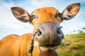 Cute cow closeup Royalty Free Stock Photo