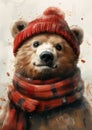 Cute and Cozy: A Bear\'s Winter Wardrobe
