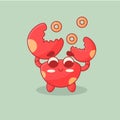Cute Crab with Doughnut
