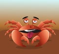 Cute Crab Vector Royalty Free Stock Photo