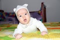 Cute crawling baby Royalty Free Stock Photo