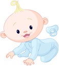 Cute creeping baby Royalty Free Stock Photo
