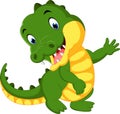 Cute crocodile cartoon