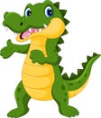 Cute crocodile cartoon