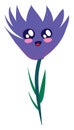 Cute crocus, illustration, vector