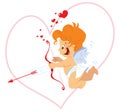 Cupid with bow Royalty Free Stock Photo