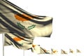 Cute Cyprus isolated flags placed diagonal, image with soft focus and place for text - any holiday flag 3d illustration