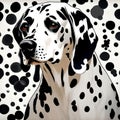 Cute dalmatian illustration - ai generated image Royalty Free Stock Photo