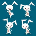 Cute dancing bunny