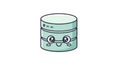 Cute Database Cartoon Character, Server Illustration, Data Storage Royalty Free Stock Photo