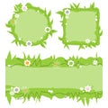 Cute decorative grass frames