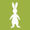 Cute decorative rabbit silhouette