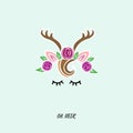 Cute Deer vector illustration