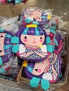 Cute design of the children school bags on clearance sale at the MPH bookstore warehouse.