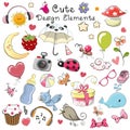 Cute design elements Royalty Free Stock Photo