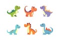 cute dino vector illustration. Dino funny character cartoon element design Royalty Free Stock Photo