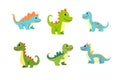 cute dino vector illustration. Dino funny character cartoon element design Royalty Free Stock Photo