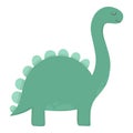 Cute dinosaur. Cartoon dinos, dinosaur colorful isolated character. Tyrannosaurus, triceratop, pterodactyl. Funny