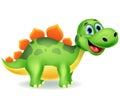 Cute dinosaur cartoon Royalty Free Stock Photo